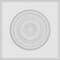 Ekena Millwork Standard Sedgwick Bullseye Rosette With Rounded Edge, 5"W x 5"H x 3/4"P ROSP050X050X075SDG04 - alternate 3